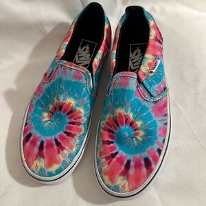 Vans Colorful Tie-Dye Slip-On Sneakers NEW!!